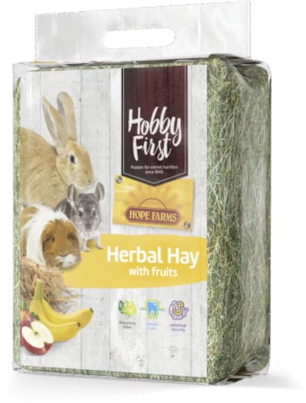 HobbyFirst Hope Farms Herbal Hay Fruit - 4 x 1 kg - Voordeelverpakking