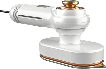 Mini Stoomstrijkijzer - Reisstomer Kledingstomer - Kreukels Verwijderen - Snelle Opwarming - 60 ml - Wit