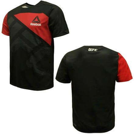 Reebok UFC Heren Zwart/Rood T-Shirt