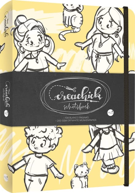 Schetsboek CreaChick Yellow