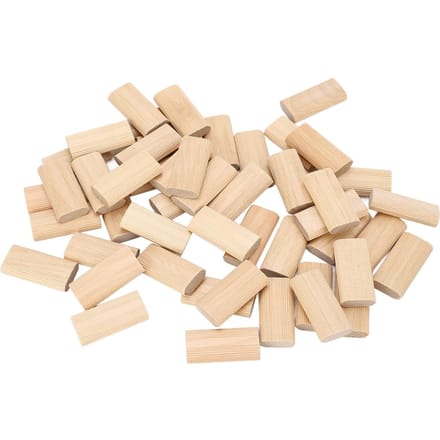 50 Stuks Houten Plug 10x50mm Massief Beukenhout Tenon Insteekblok voor Houtbewerking Meubelverbinding