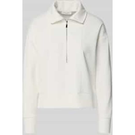 sweatshirt met platte kraag