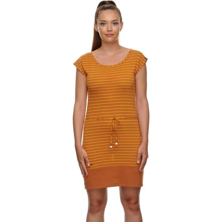 Ragwear zomerjurk soho stripes ii Geel-S (36)