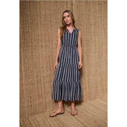 Maxijurk met volants en print