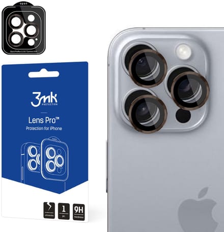 Apple iPhone 16 Pro / 16 Pro Max - 3mk Lens Protection Pro Rozenbruin