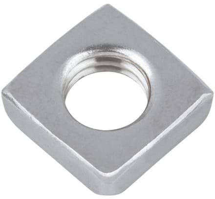 Wurth - DIN 562 roestvast staal A2 blank - Vierkante moer, lage vorm DIN 562, RVS A2, blank - x 100 st