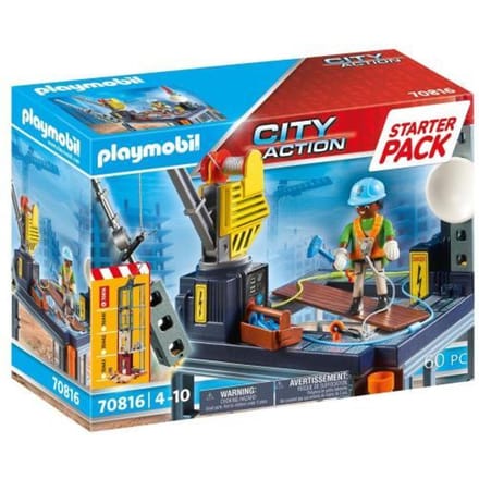 PLAYMOBIL Starterpack City Action Bouwplaats met lier - 70816
