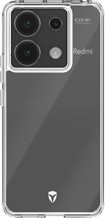 Force Case, Hoesje geschikt voor Redmi Note 13 Pro - FEEL Versterkt Tryax System met 3D Inserts, Transparant