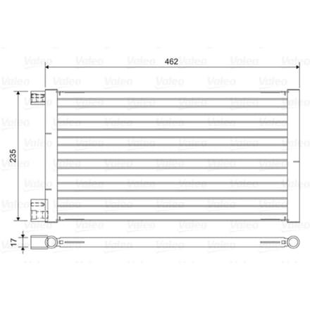 Condensator, airconditioning VALEO 814433