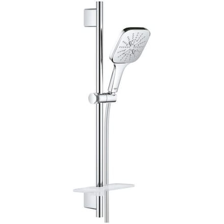 Grohe Rainshower SmartActive Cube - Doucheset - handdouche130, 3-jets, douchestang 60 cm en doucheslang, chroom 26583000