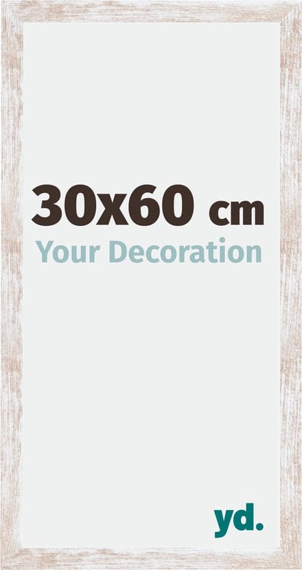 Your Decoration - Fotolijst 30x60 cm - MDF - White Wash - Catania