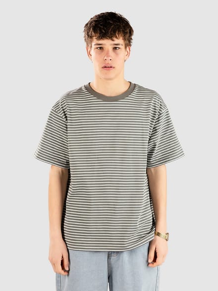 Blue Tomato Striped T-Shirt groen