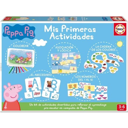 Set van 5 educatieve spellen in 1 van mijn premier activiteit Peppa Pig