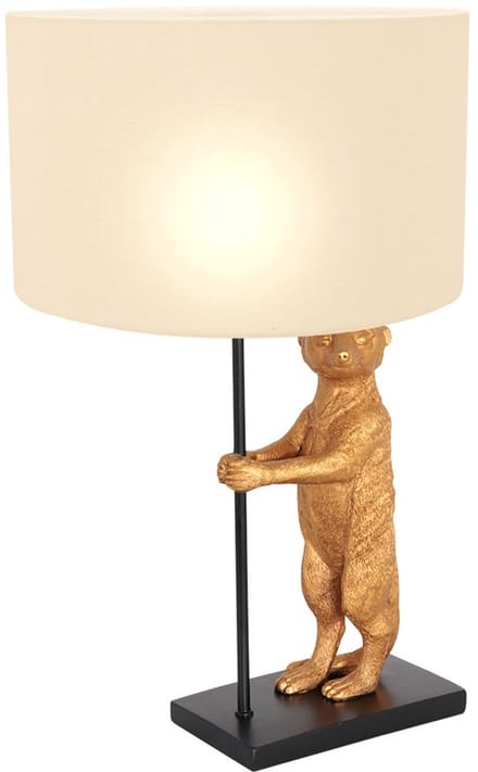 Anne Lighting tafellamp Animaux - zwart - metaal - 30 cm - E27 fitting - 8225ZW