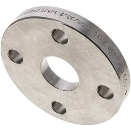 Losse Flens DN25-PN10 RVS 1.4571 DIN 2642 Volledig Materiaal