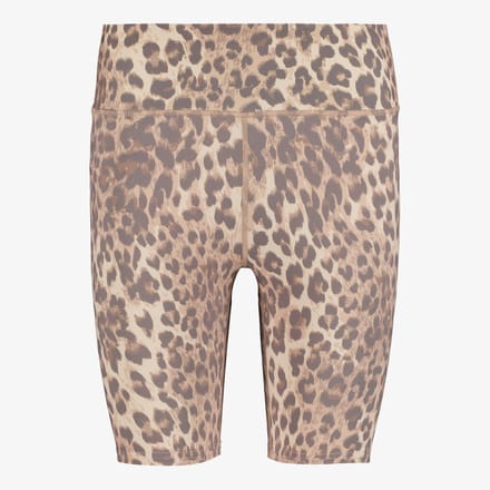 Osaga dames fietsbroek met panterprint beige bruin - Maat S