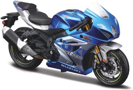 Bburago Suzuki Gsx-R 1000 R - Modelauto - Schaal 1:18 - Blauw/Zilver