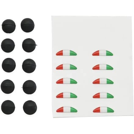 Tricolore stickerkit + rubber kapje Brembo