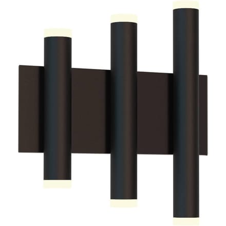 Mantra Iluminación Cala LED wandlamp, zwart, aluminium, 6 lichtpunten