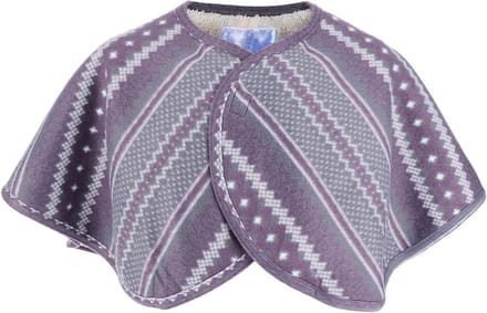 Schoudersjaal - Warme Cape - Warm Blijven - Dubbelzijdig Pluche - 90 cm - Zwart