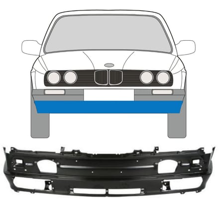 Voor bumperbalk voor BMW 3 E30 1987-1994