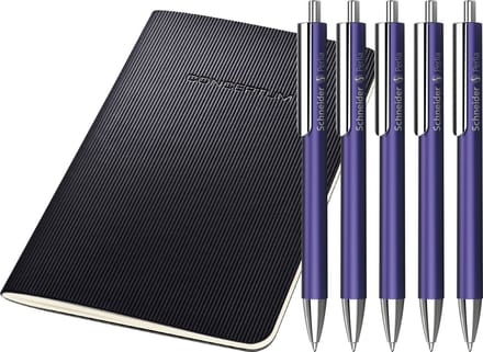 Schneider balpen - Perlia - XB - violet - 5 stuks - blauwschrijvend - S-139608-5