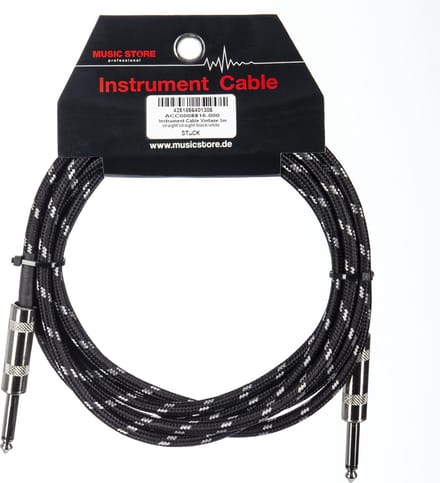 MUSIC STORE Instrumentkabel vintage 3 m - Instrumentenkabel