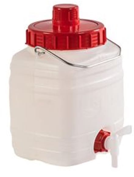 Kunststof drankvat / drinkvat rechthoekig 5l (Gistingsvat)