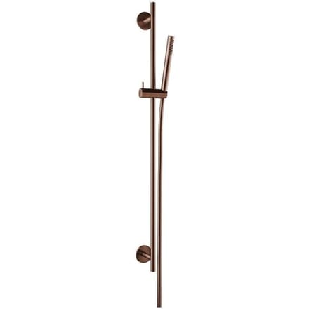 Herzbach DESIGN iX PVD shower wall bar set seven round 90 cm 21.922700.1.39