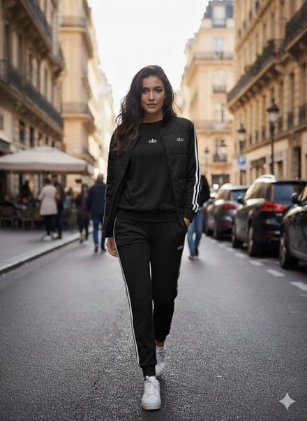 3-delige Dames Set met Strass – Sportief & Chic