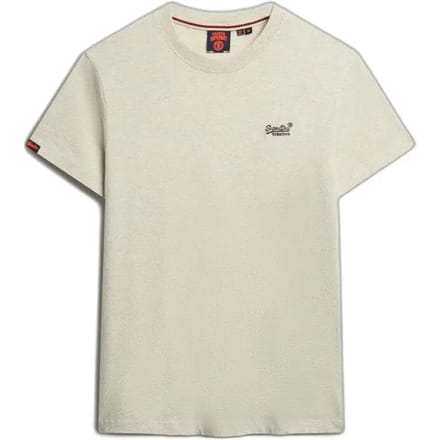 Superdry ESSENTIAL LOGO EMB TEE Heren T-shirt - Straw Grey Marl