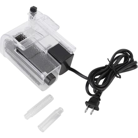3-in-1 Externe Hangende Visvijver Powerfilter Aquarium Zuurstof Luchtpomp gray
