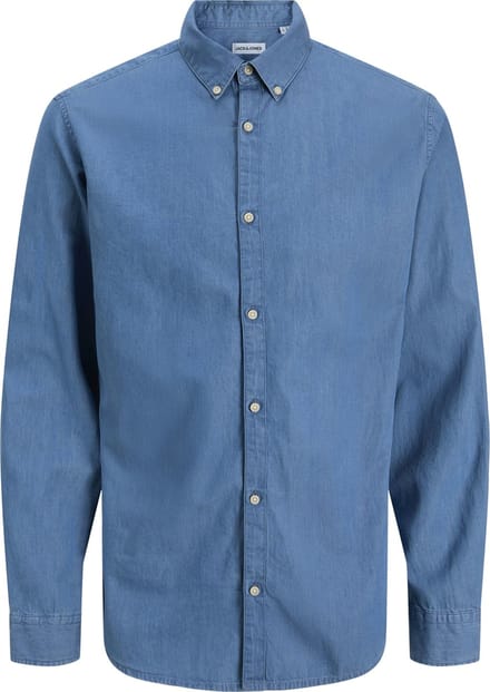 JACK&JONES - JJEPERFECT DENIM SHIRT LS SN - Heren - Overhemden