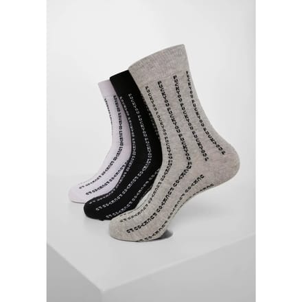 Mister Tee - Fuck You 3-Pack Sokken - 35/38 - Zwart/Grijs