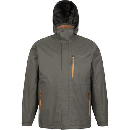 Mountain Warehouse Heren Bracken Extreme 3 in 1 Waterdichte Jas (Donkergroen)