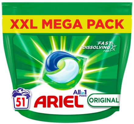 Ariel All-in-1 Original Wasmiddelcapsules - 51 Stuks