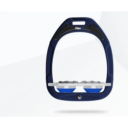 Ultra Grip Plat Stijgbeugels Marine/Grijs/Blauw Flex-On Green Composite