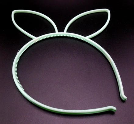 Diadeem met grote oren mintgroen - kinderfeestje - verjaardag