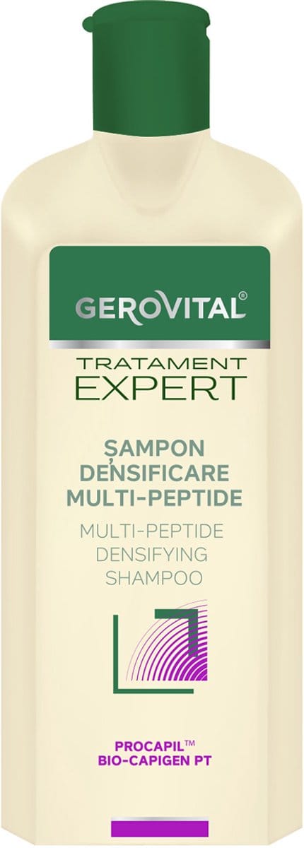 Gerovital Multi-Peptide Shampoo 400 ml - Shampoo tegen Haaruitval - Voor Dunner Wordend Haar - Met Procapil™ & Peptides - Dikker & Voller Haar