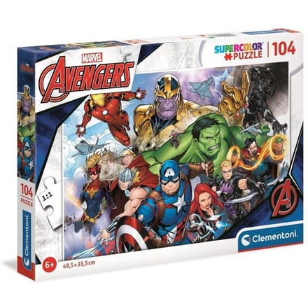 Clementoni - Puzzel - 104 Stukjes - Avengers - Puzzel Voor Kinderen - Supercolor