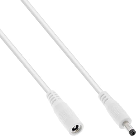DC verlengkabel | 4,0 x 1,7mm | max. 24W | wit | 2 meter