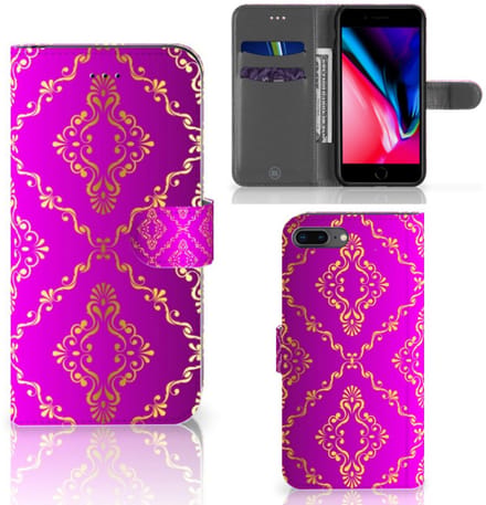 Wallet Case Apple iPhone 7 Plus | 8 Plus Barok Roze