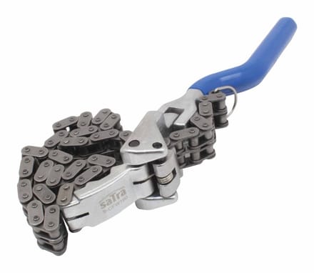 oliefiltertang met ketting - 60 tot 160 mm - filtertang - oliefiltersleutel - satra