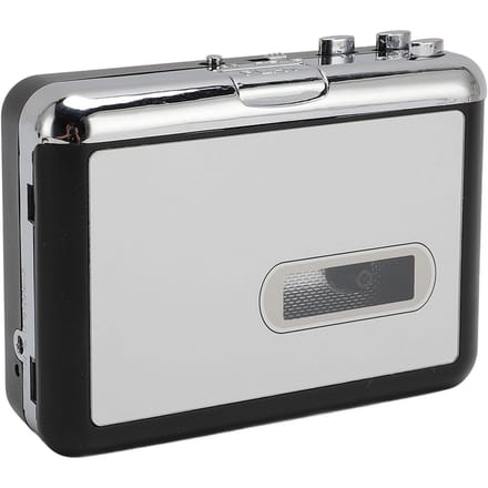 Lecteur de cassettes portable, convertisseur USB de cassettes en MP3 avec écouteurs, son stéréo HiFi