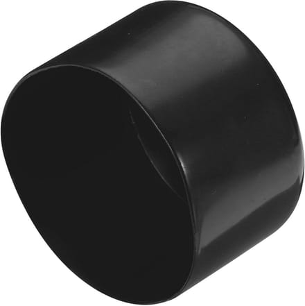 Rubberen Eindkappen - 4 Stuks - 80 mm Binnendiameter - Voor Bescherming van Buizen en Schroefdraad - Zwart