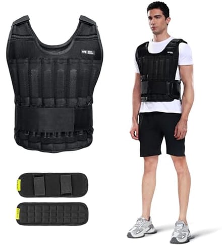 Verstelbaar Gewogen Vest voor Training en Fitness - 20lbs tot 60lbs