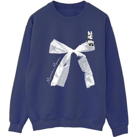 Disney Dames/Dames Minnie Mouse Strik Sweatshirt (Marineblauw)