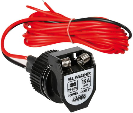 12/ 24 Volt opbouwsocket "All Weather"