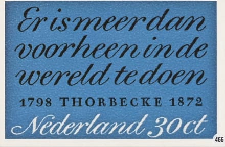 Briefkaart met afbeelding 1798 Thorbecke 1972 postzegel