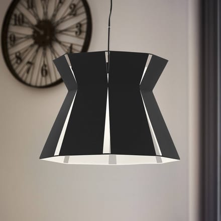 EGLO Hanglamp Valecrosia, zwart, Ø 42 cm